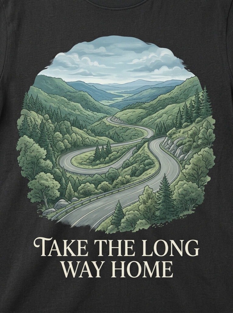 Take the Long Way Home Scenic Route Hoodie