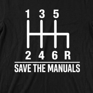 Save the Manuals Gear Shift T-Shirt