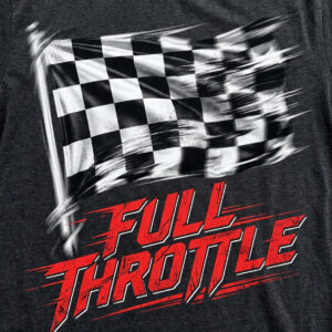 Full Throttle Checkered Flag T-Shirt