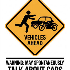 Warning: May Talk About Cars T-Shirt