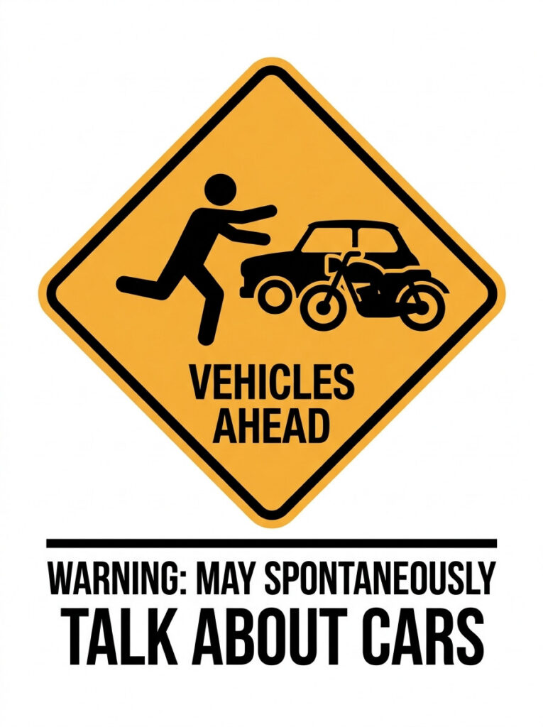 Warning: May Talk About Cars T-Shirt