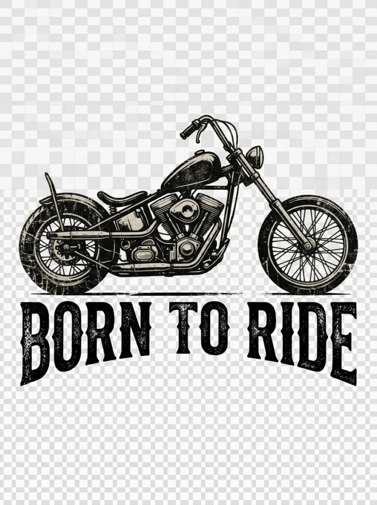 Born to Ride Vintage Motorcycle Hoodie