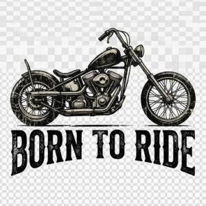 Born to Ride Vintage Motorcycle T-Shirt